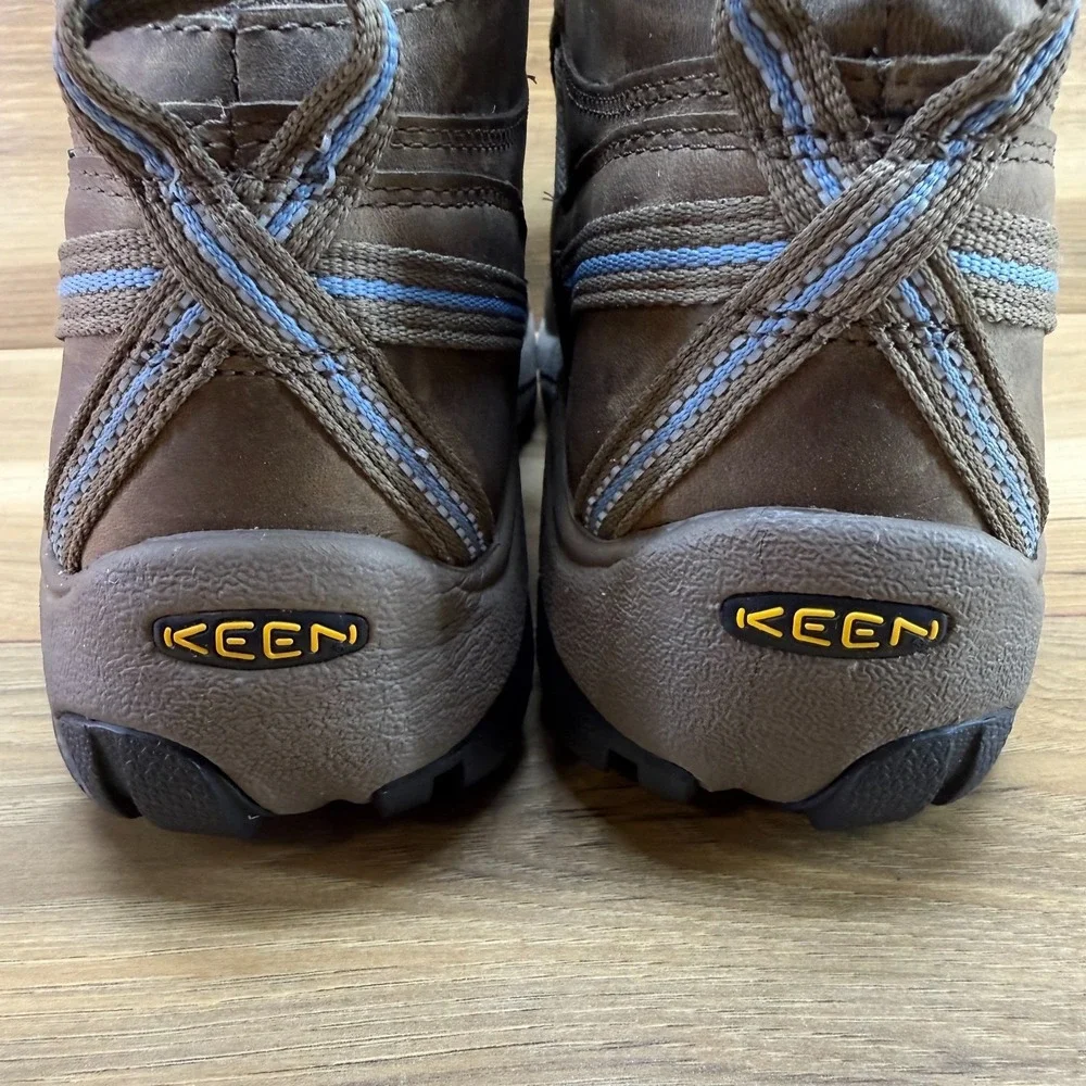 KEEN Targhee II Dry Mid Boots Womens 10 Brown Leather Waterproof Hiking Outdoor